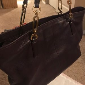 Coach pebble leather satchel